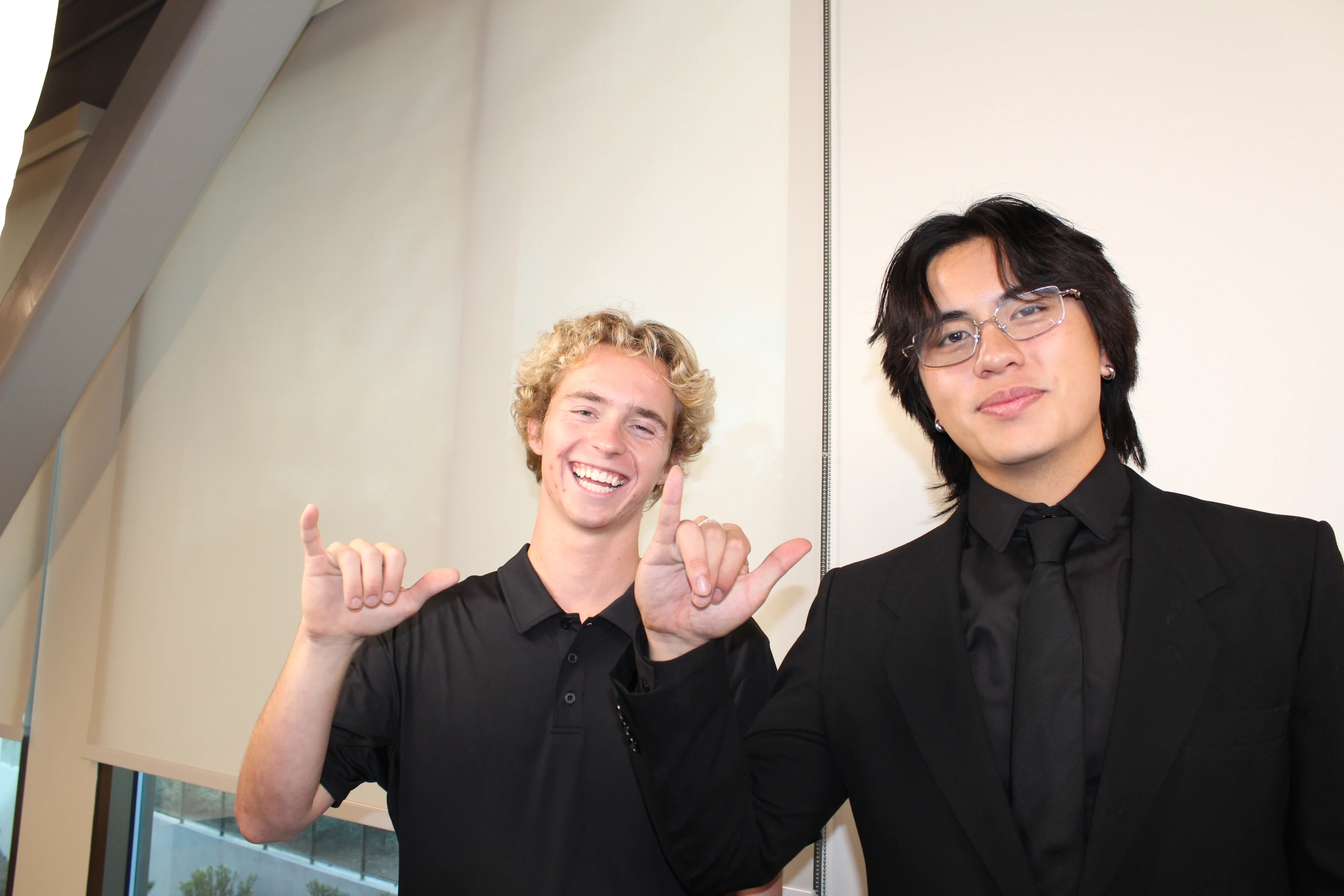 Ryan and Aaron doing shaka